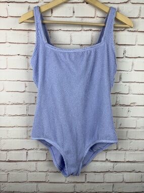 Kona Sol Lilac Textured One-Piece Swim Bodysuit